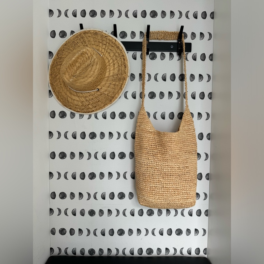 Jenni Kayne Raffia Crossbody Bag